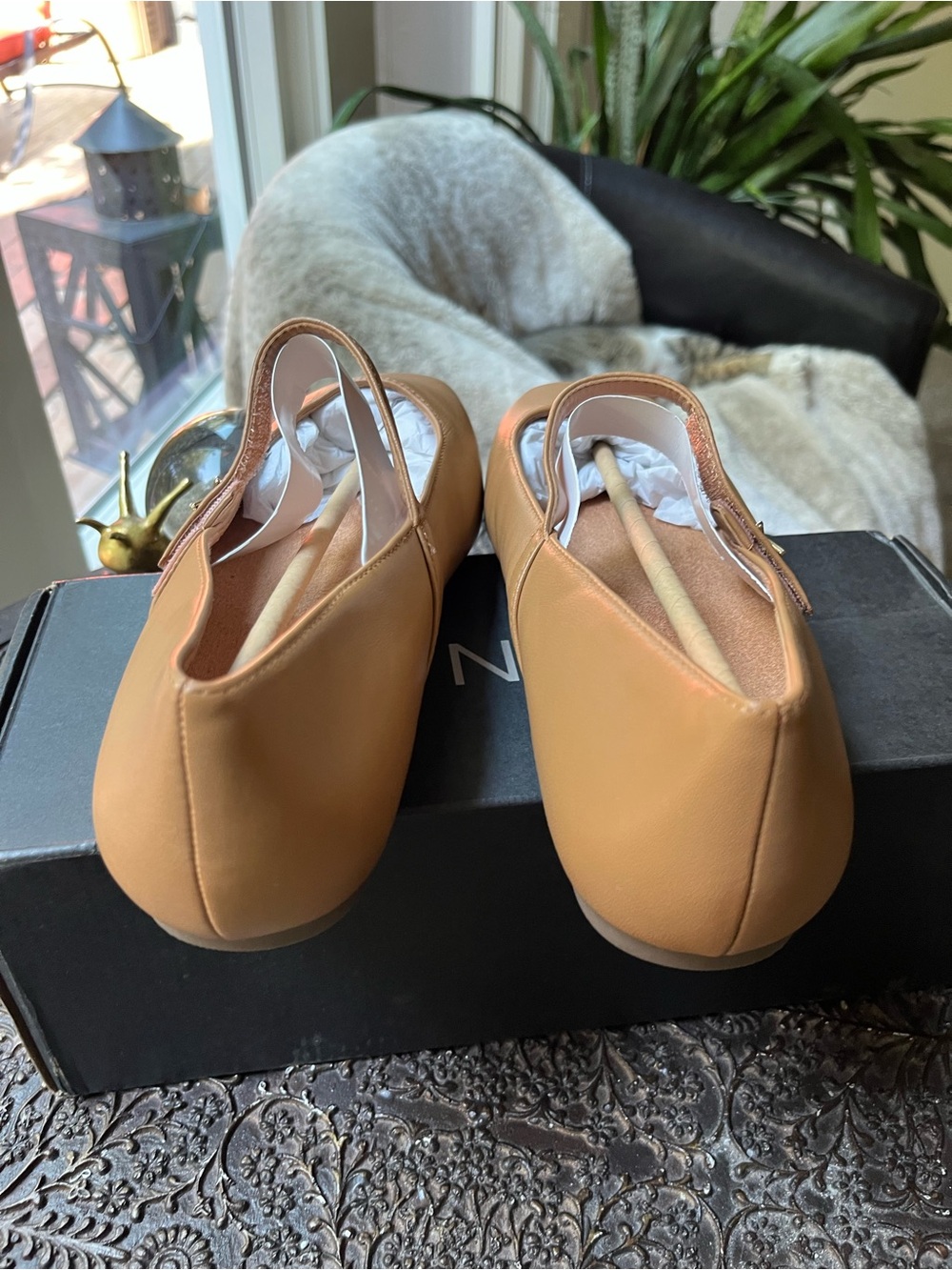 VIONIC ALAMEDA LEATHER MARY JANE FLATS CAMEL 8.5 W WIDE - Picture 9 of 10